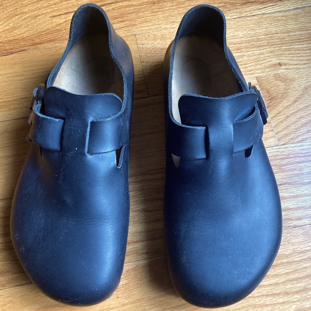 Birkenstock London 38 Oiled Leather Black
